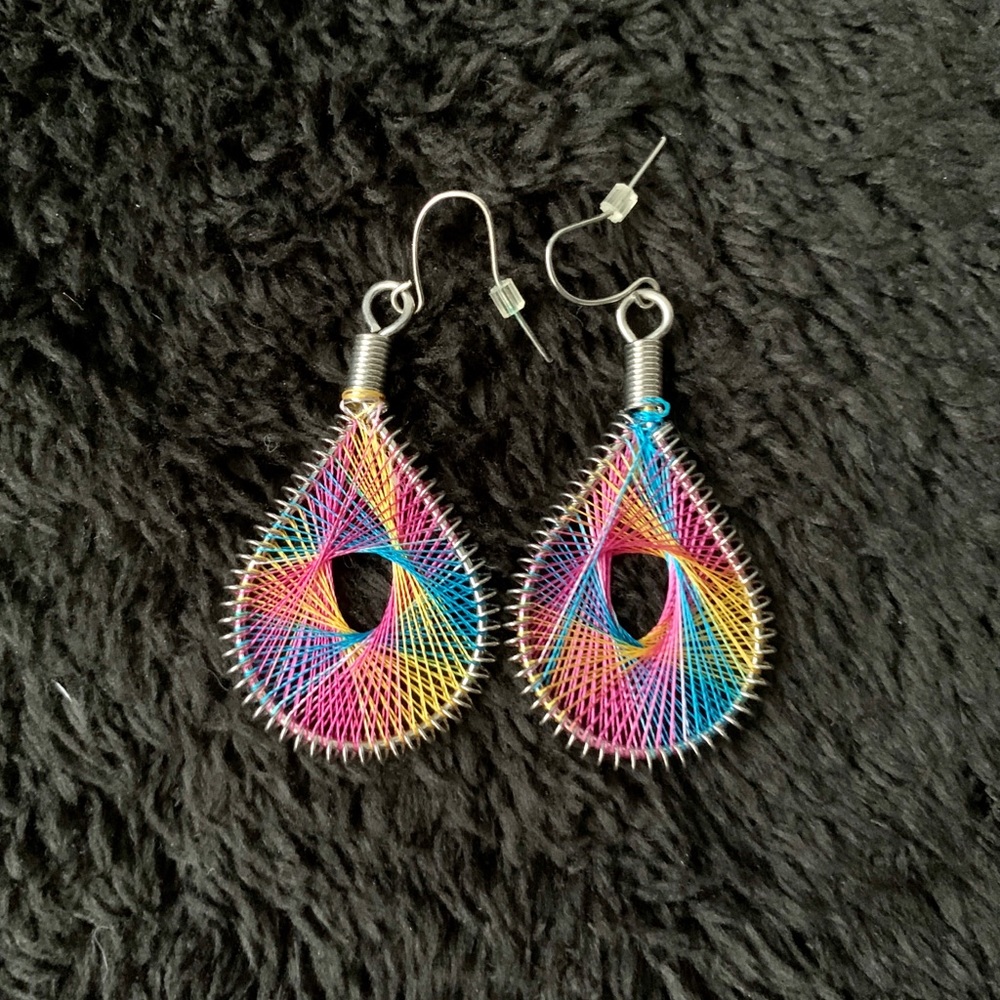 ♡fashion colorful drop spring earrings
